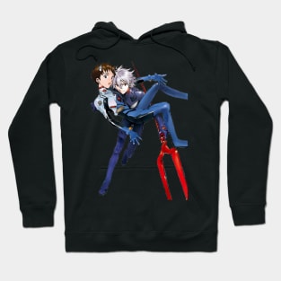 Shinji and Kaoru Evangelion Hoodie